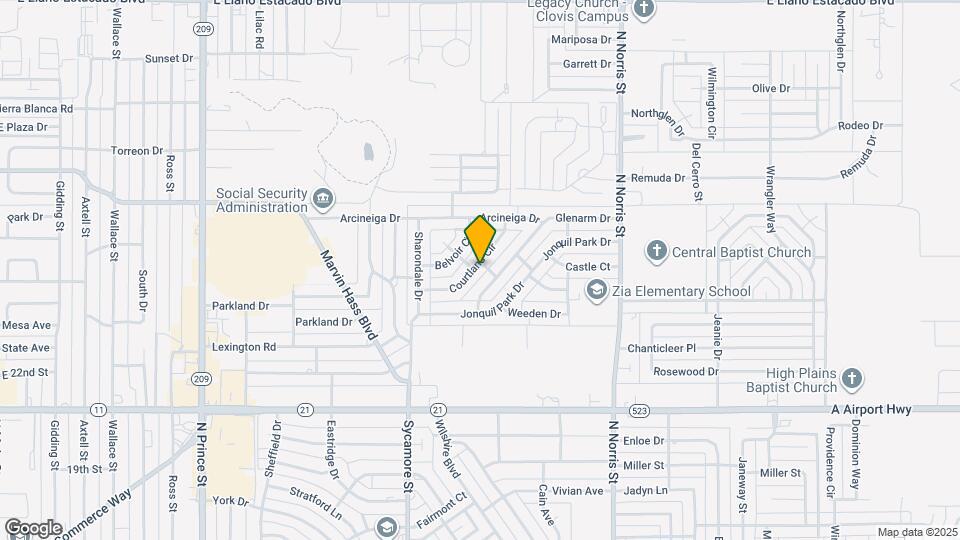 1701 Courtland Cir Map and Location Details