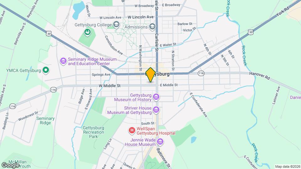 29 W Middle St Map and Location Details