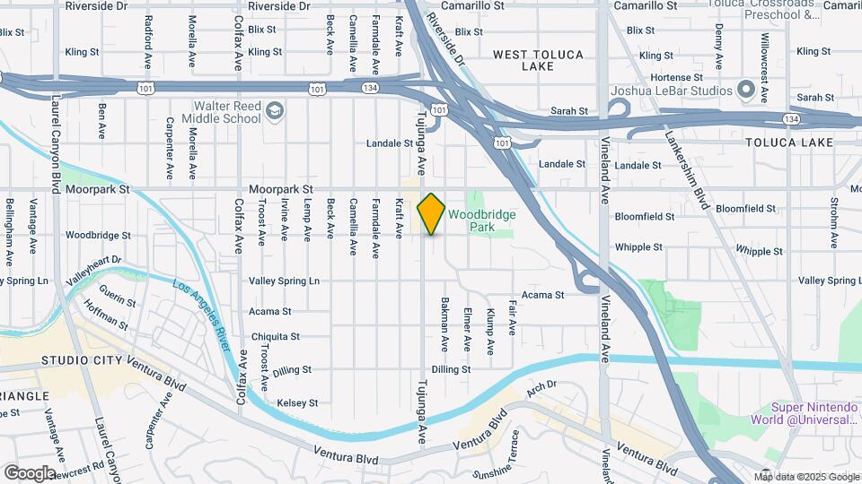 4322 Tujunga Ave Map and Location Details