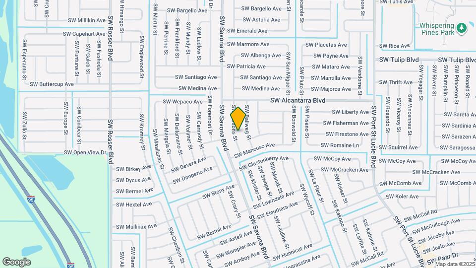 3641 SW Parsons St Map and Location Details