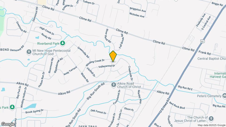 1728 River Bend Rd Map and Location Details