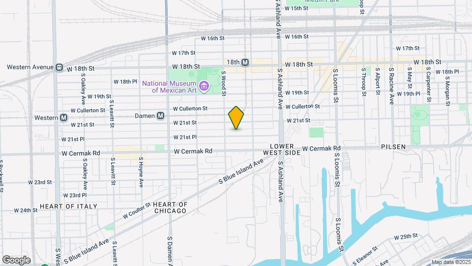 1734 W 21st Pl Map and Location Details