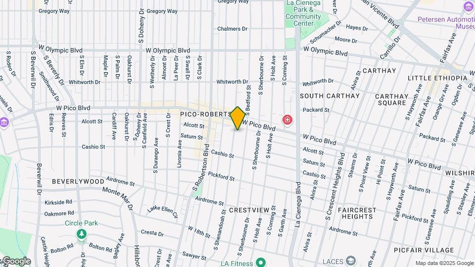 1428 S Shenandoah St Map and Location Details