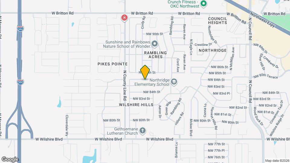 8812 NW 85th Pl Map and Location Details