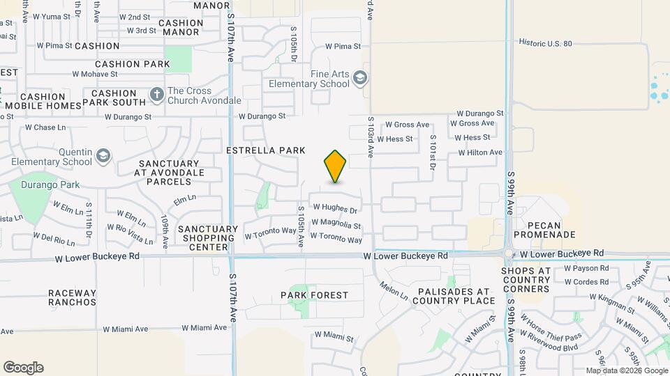 10404 W Hammond Ln Mapa y Detalles de la Ubicación