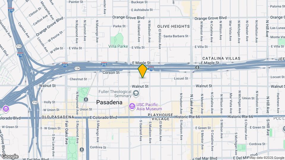 250 N Oakland Ave Map and Location Details