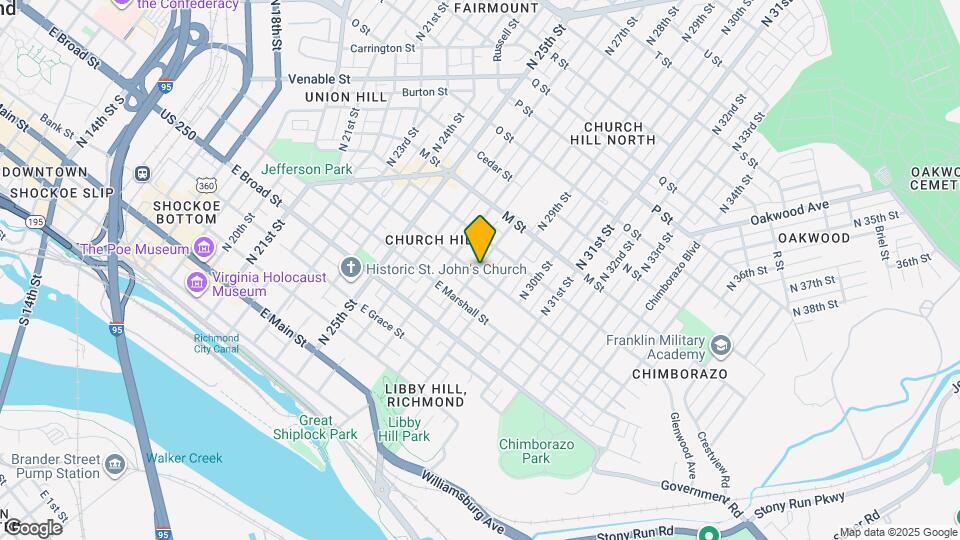 501 N 28th St Map and Location Details