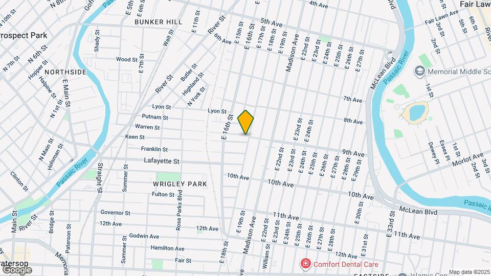 378 E 18th St Map and Location Details