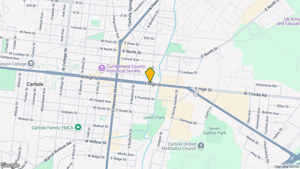 176-176 E High St Map and Location Details