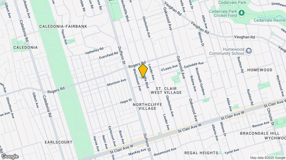 246 Northcliffe Blvd Map and Location Details