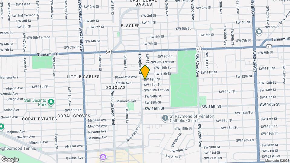 3670 SW 12th St Map and Location Details