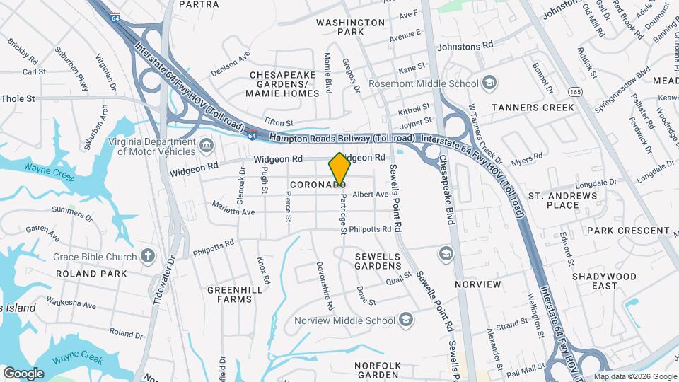 988 Albert Ave Map and Location Details