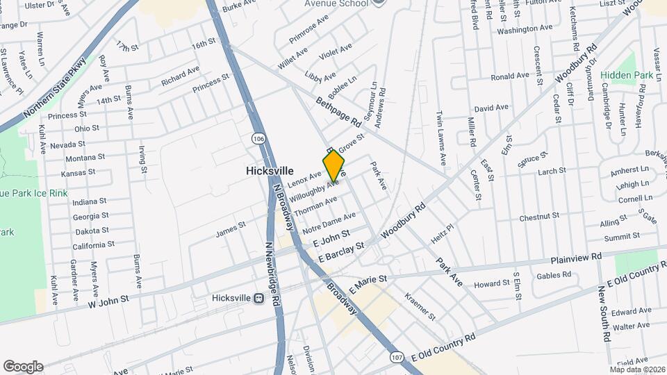 73 Willoughby Ave Map and Location Details