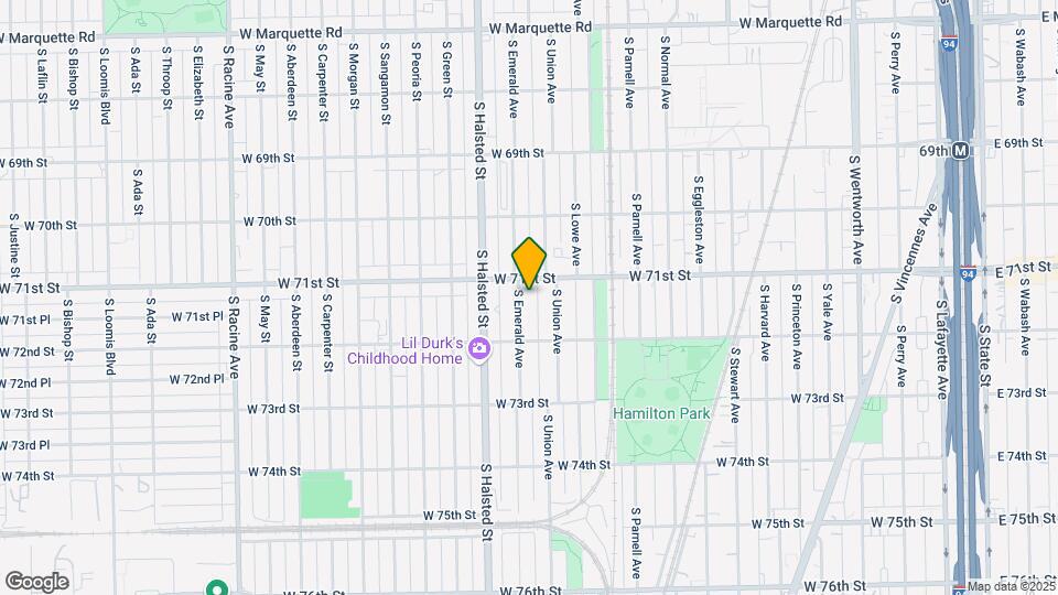 7115 S Emerald Ave Map and Location Details