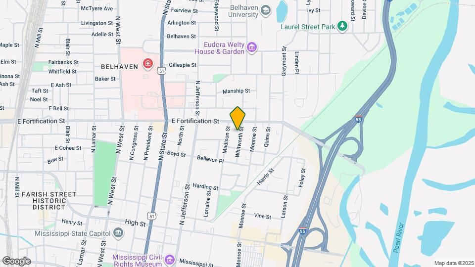 1033 Whitworth St Map and Location Details