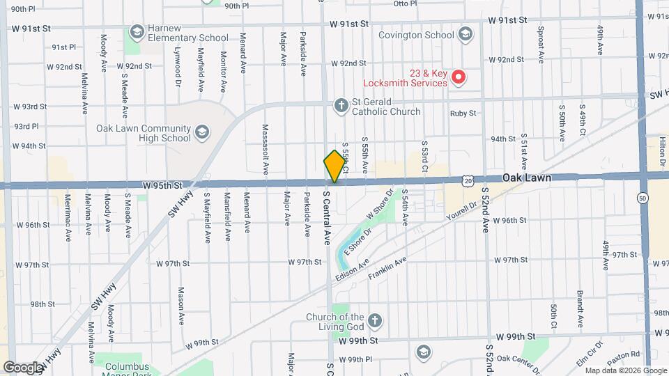 5565 W 95th St Mapa y Detalles de la Ubicación