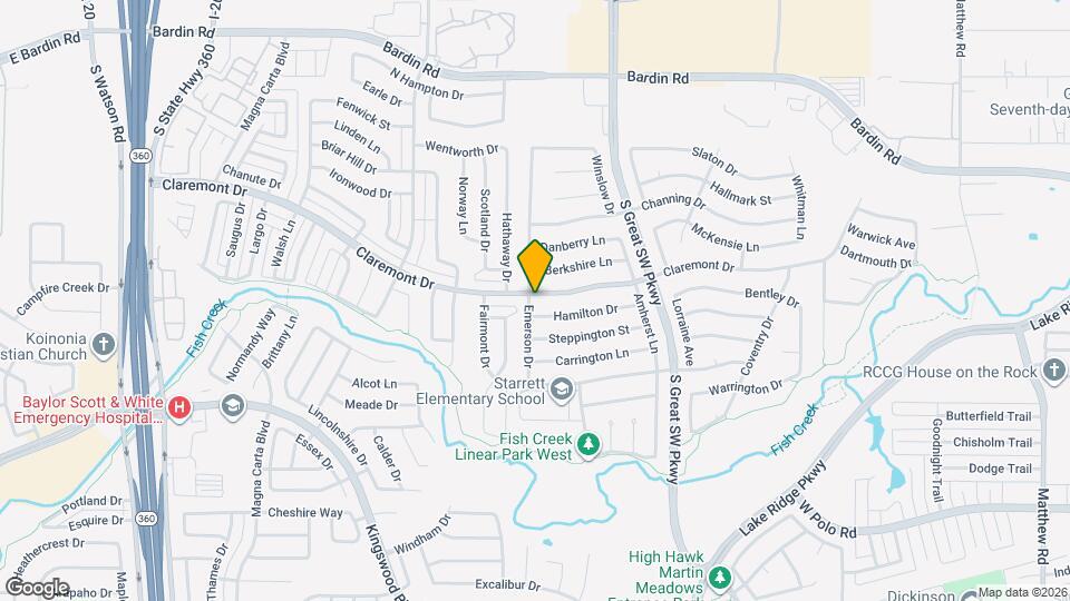 2669 Claremont Dr Map and Location Details