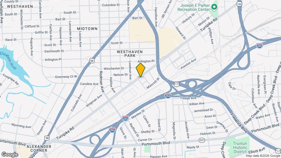 201 Dixie Ave, Unit A Map and Location Details