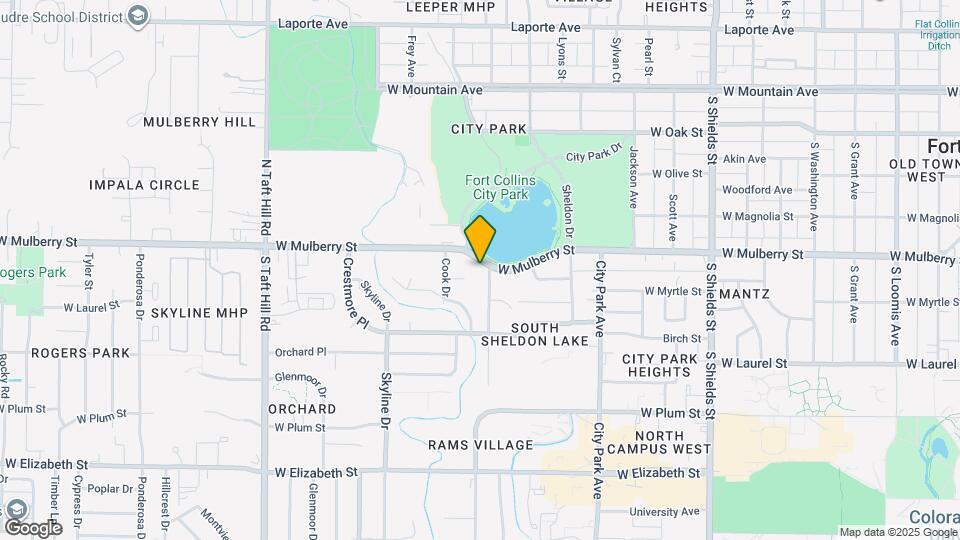 1615 W Mulberry St Map and Location Details