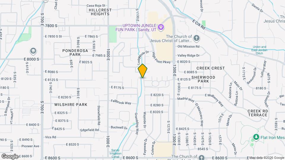 8136 S Cottonwood Hills Ct Map and Location Details