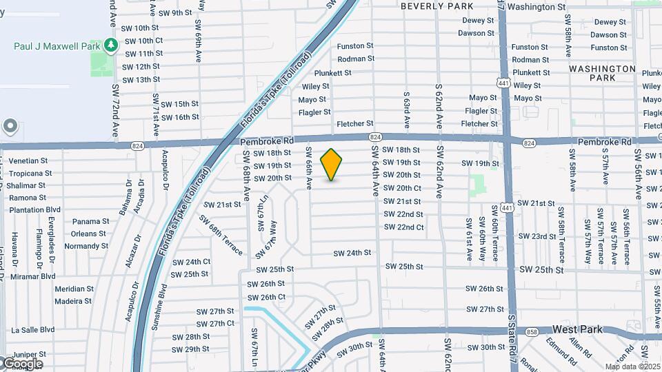 6515 SW 20th Ct Map and Location Details