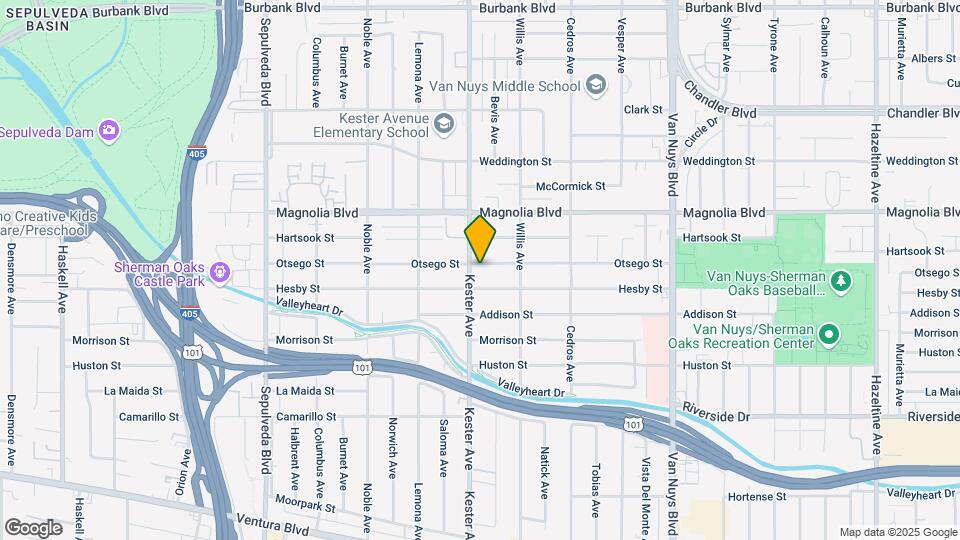 5070 Kester Ave Map and Location Details