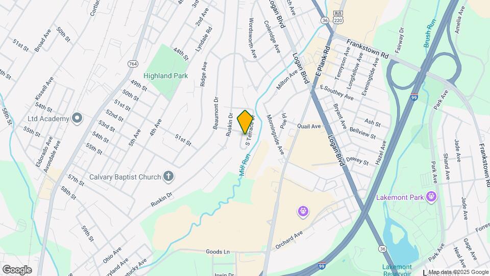 607 N Terrace Dr Map and Location Details