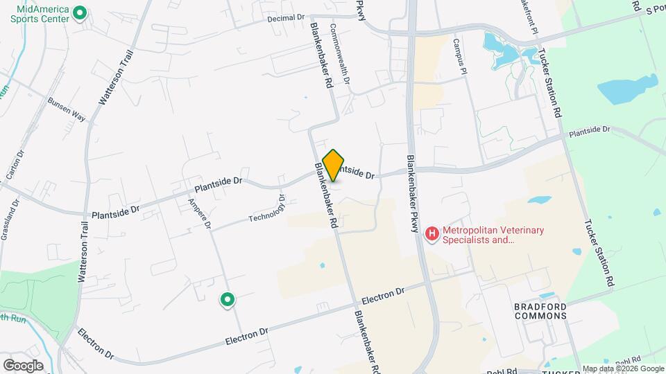 2405 Blankenbaker Rd Map and Location Details