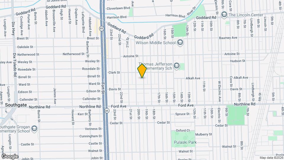 1650 19th St Map and Location Details
