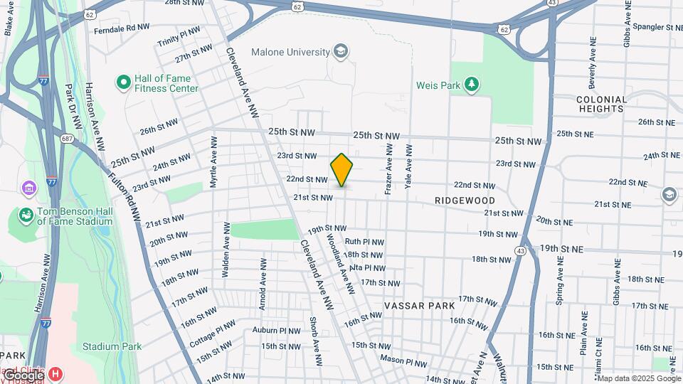 2109 Woodland Ave NW Map and Location Details