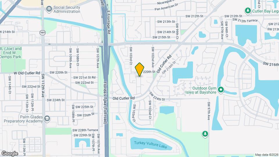 22114 SW 103rd Ave Mapa y Detalles de la Ubicación