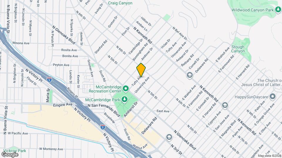 510 Tufts Ave Map and Location Details