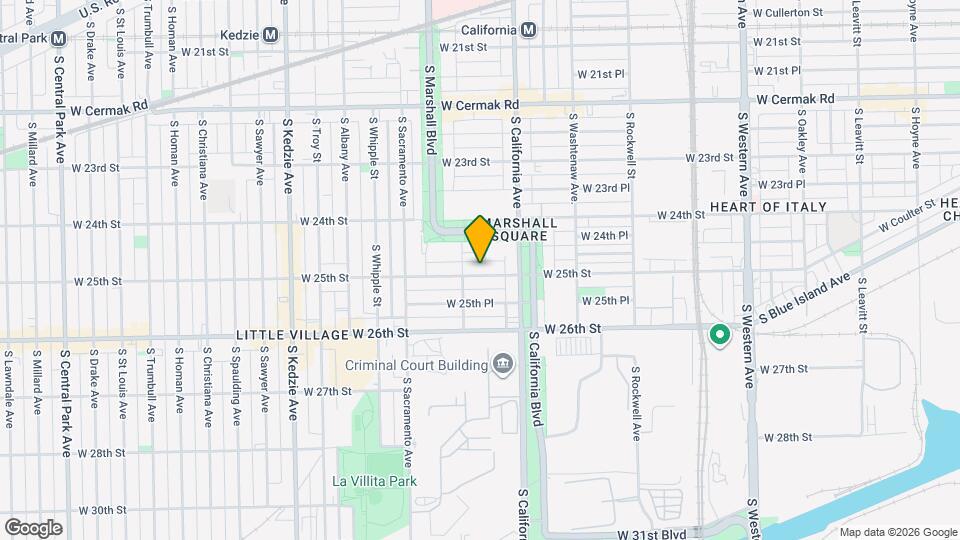 2844 W 25th St Map and Location Details
