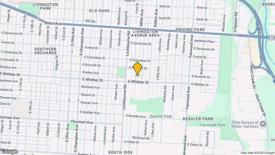 1098 Miller Ave Mapa y Detalles de la Ubicación