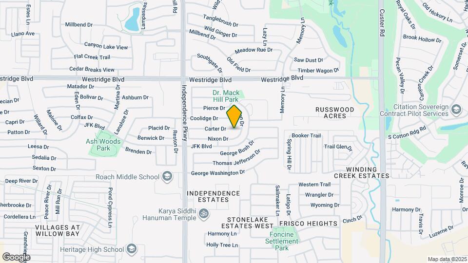 9809 Carter Dr Map and Location Details