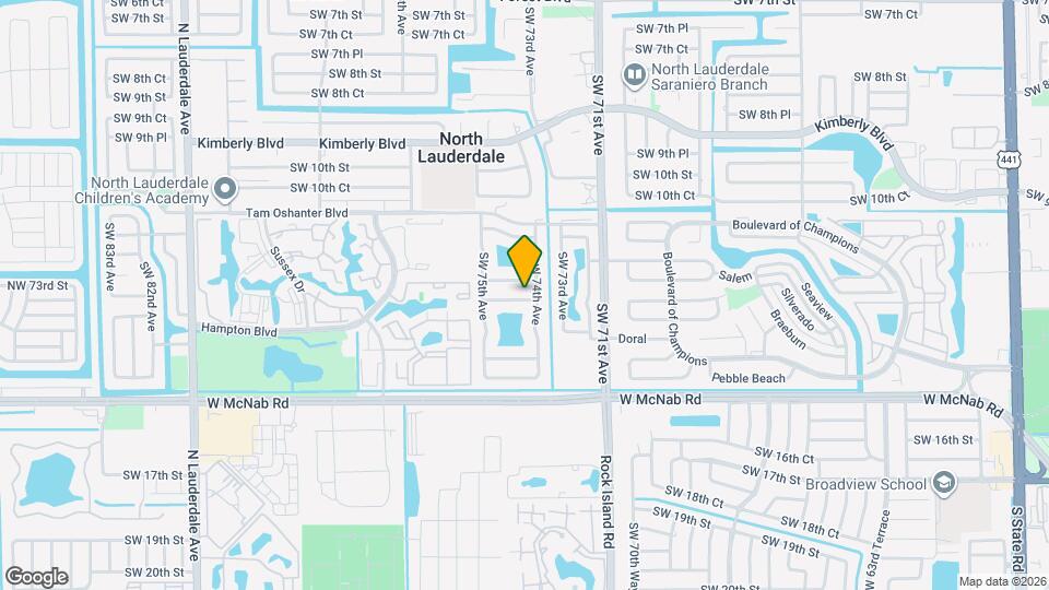7407 SW 13th St Map and Location Details