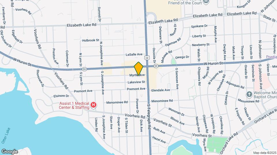 933 Myrtle Ave Map and Location Details