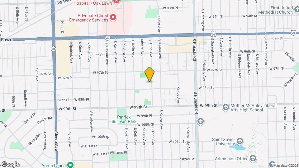 9728 S Tripp Ave Map and Location Details