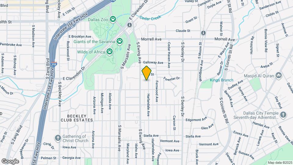 1247 Harlandale Ave Map and Location Details
