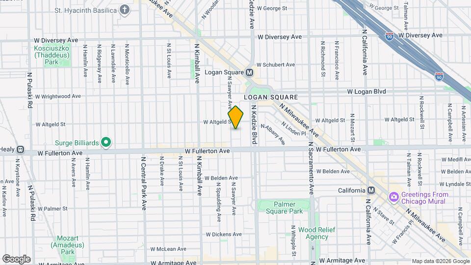 2431 N Sawyer Ave, Unit 1E Map and Location Details