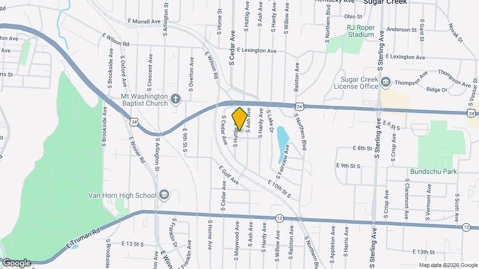 641 S Huttig Ave Map and Location Details