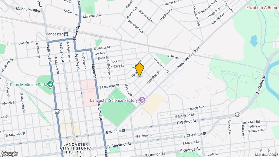 534 E Frederick St Map and Location Details