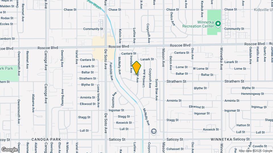 8017 Lurline Ave Map and Location Details