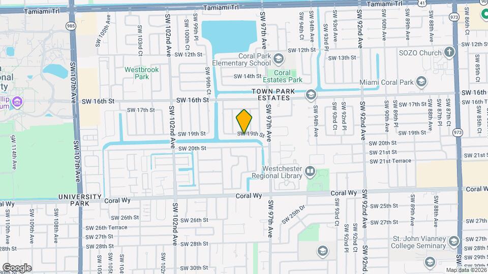 9780 SW 19th St Map and Location Details