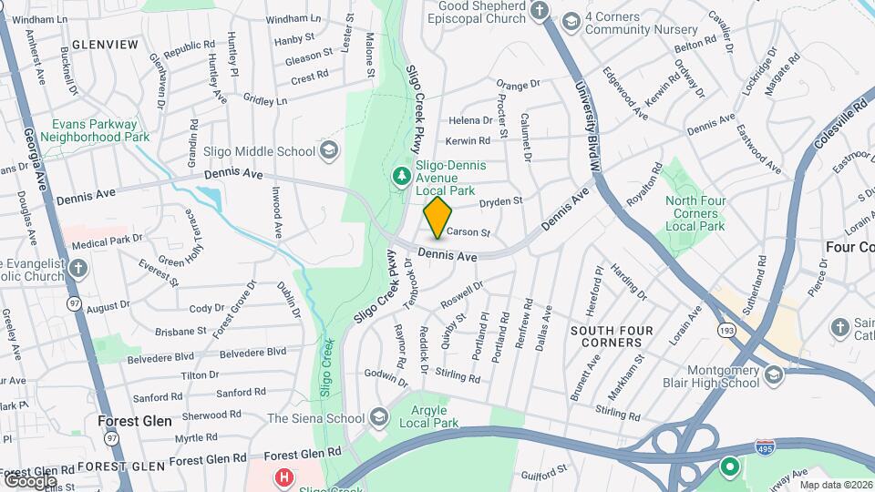 1111 Dennis Ave Map and Location Details