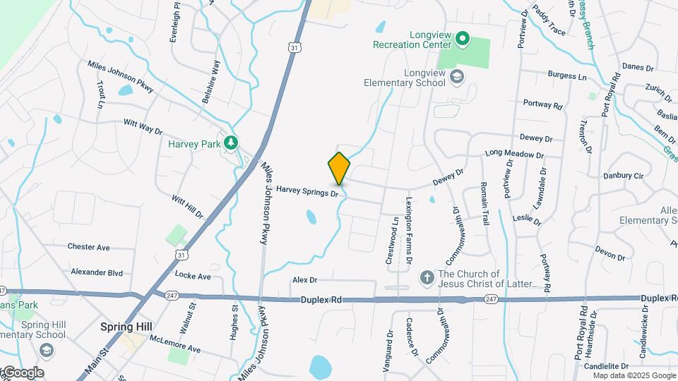 1055 Harvey Springs Dr Map and Location Details