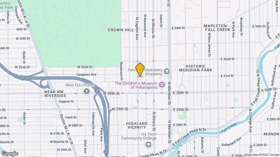 3111 N Capitol Ave Map and Location Details