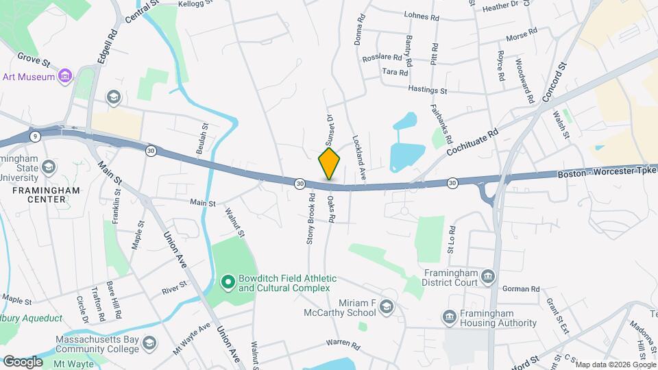 557 Worcester Rd, Unit 17 Map and Location Details