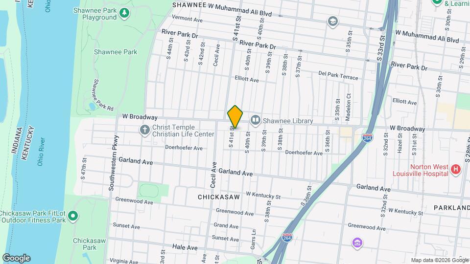 715 S 41st St Map and Location Details