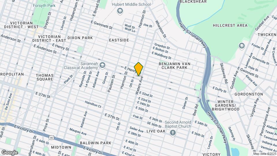 1016 E Anderson St, Unit B Map and Location Details